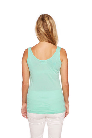 Tuesday Scoopneck Tank in Electric Green